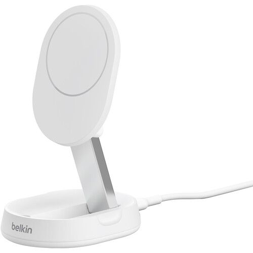 Belkin BoostCharge Pro Convertible Magnetic Wireless Charging Stand with Qi2 - White by Belkin - Refurbished - Brand New condition - US$61.48