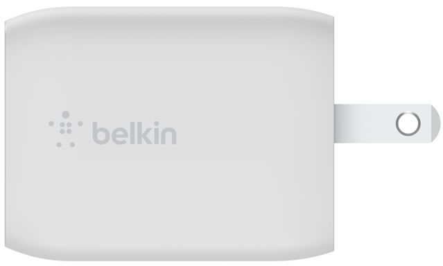 Belkin BoostCharge Pro Dual USB-C GaN Wall Charger with PPS 65W + USB-C to USB-C Cable - White by Belkin - Refurbished - Very Good condition - Image 4