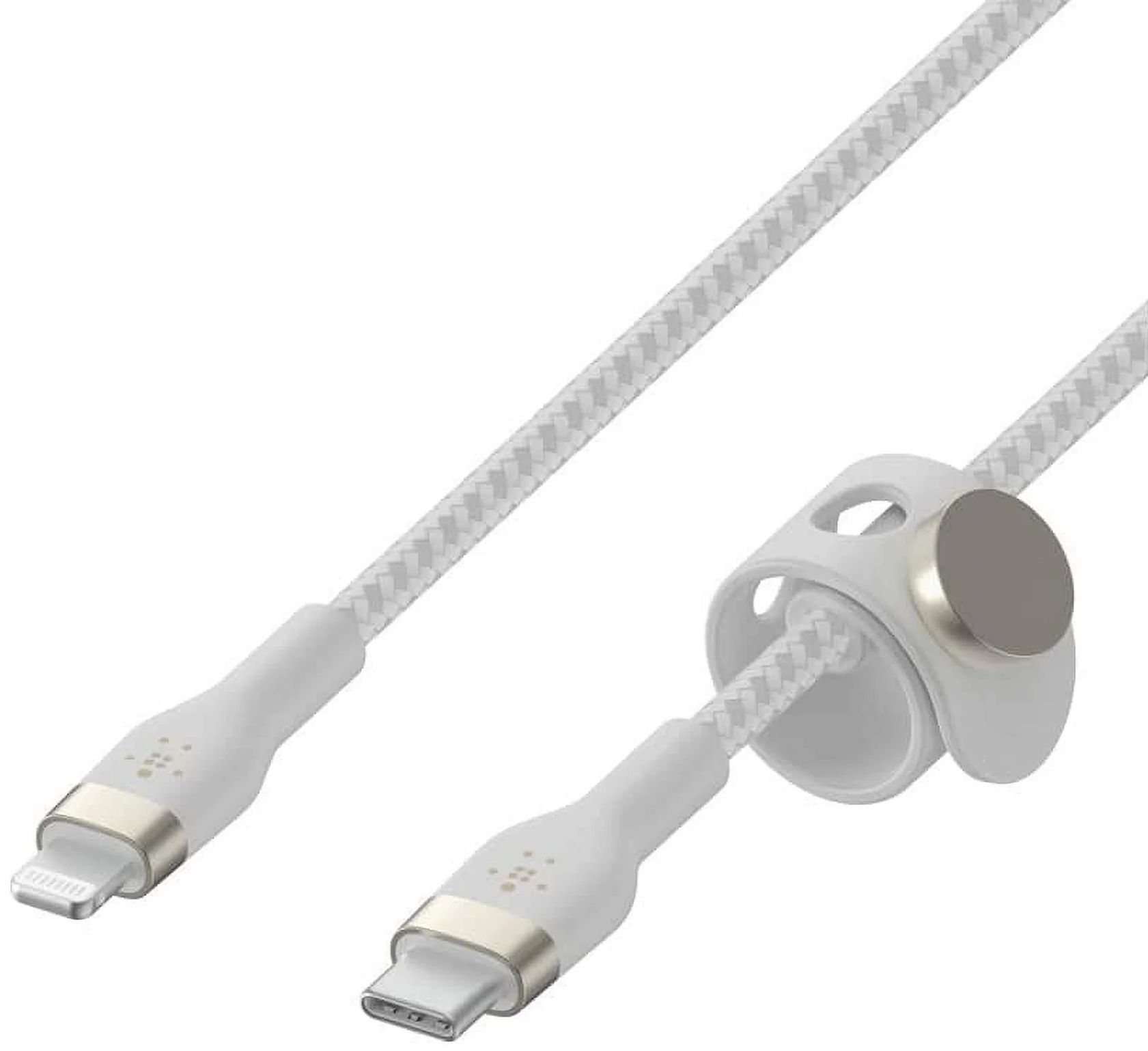 Belkin BoostCharge Pro Flex USB-C to Lightning Cable 2M (2-Pack) - Black/White by Belkin - Image 3