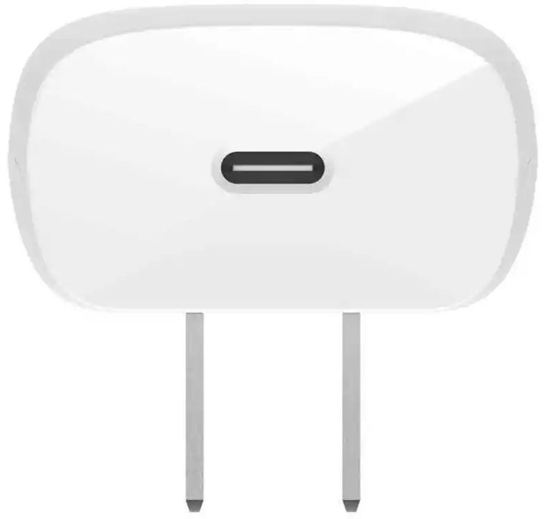 Belkin BoostCharge USB-C PD Wall Charger With PPS + Pro Flex USB-C To USB-C Cable Magnetic Cable - White by Belkin - Image 3