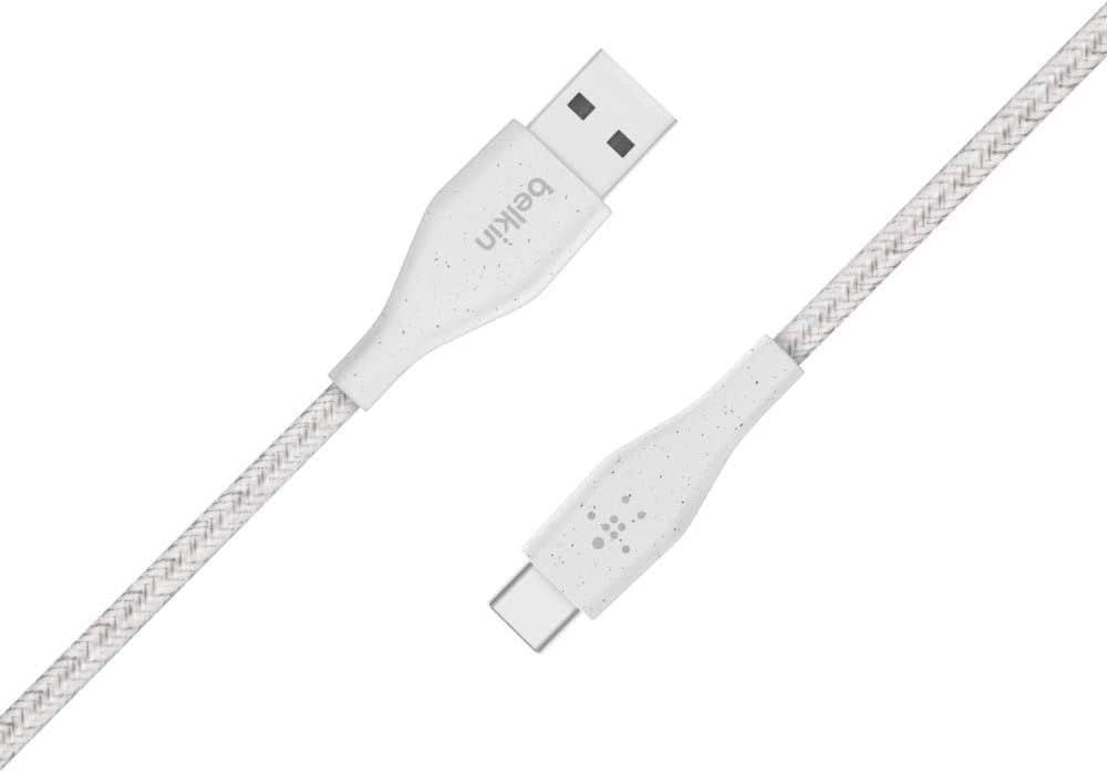 Belkin DuraTek Plus USB-A To USB-C Cable with 4ft Strap - White by Belkin - Refurbished - Good condition - Image 2