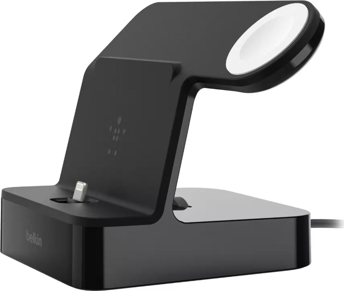 Belkin PowerHouse 2-in-1 iPhone & Apple Watch Charging Dock (F8J237) - Black - Brand New by Belkin - Image 2