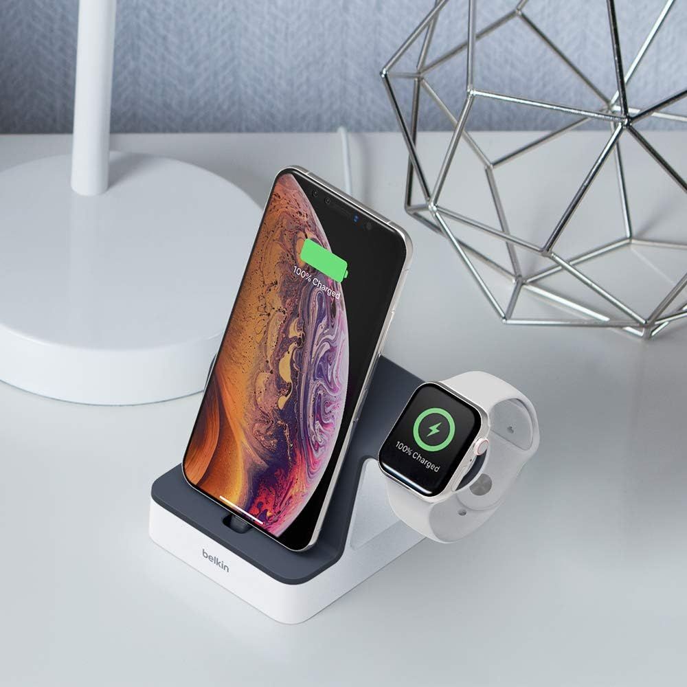 Belkin PowerHouse 2-in-1 iPhone & Apple Watch Charging Dock (F8J237) - Black - Brand New by Belkin - Image 6