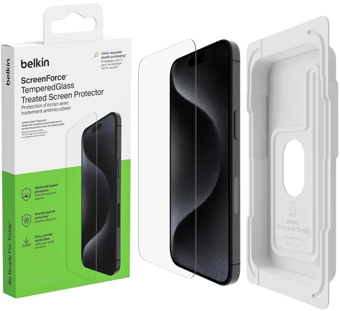 Refurbished Belkin ScreenForce Tempered Glass Screen Protector