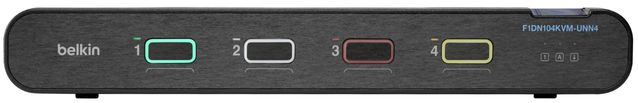 Belkin Universal Secure KVM Switch 4-Port Head No CAC - Black by Belkin - Refurbished - Very Good condition - US$1567.59