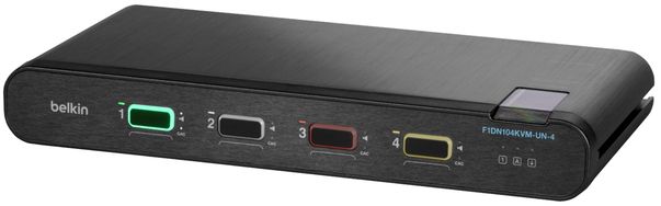 Belkin Universal Secure KVM Switch 4-Port Head No CAC - Black by Belkin - Image 2
