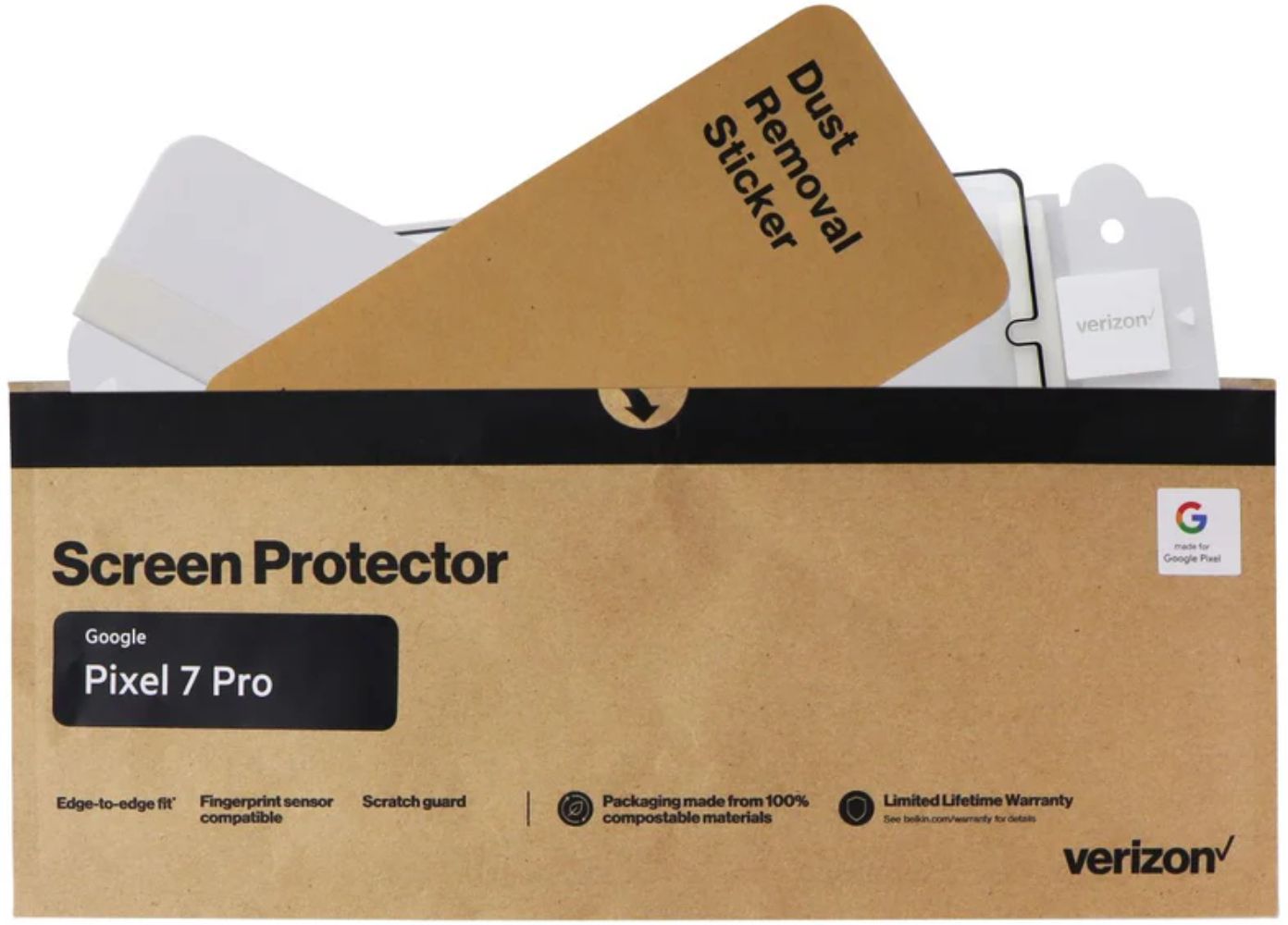 Belkin Verizon ScreenForce Pro Screen Protector for Google Pixel 7 Pro (5-Pack) - Clear by Belkin - Image 2