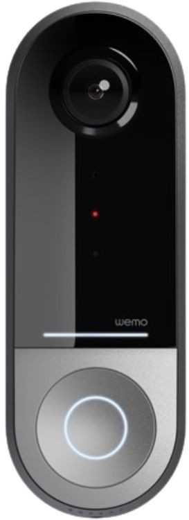 Belkin WeMo WDC010 Smart Video Doorbell Apple HomeKit Secure Video - Black by Belkin - Refurbished - Very Good condition - US$52.49