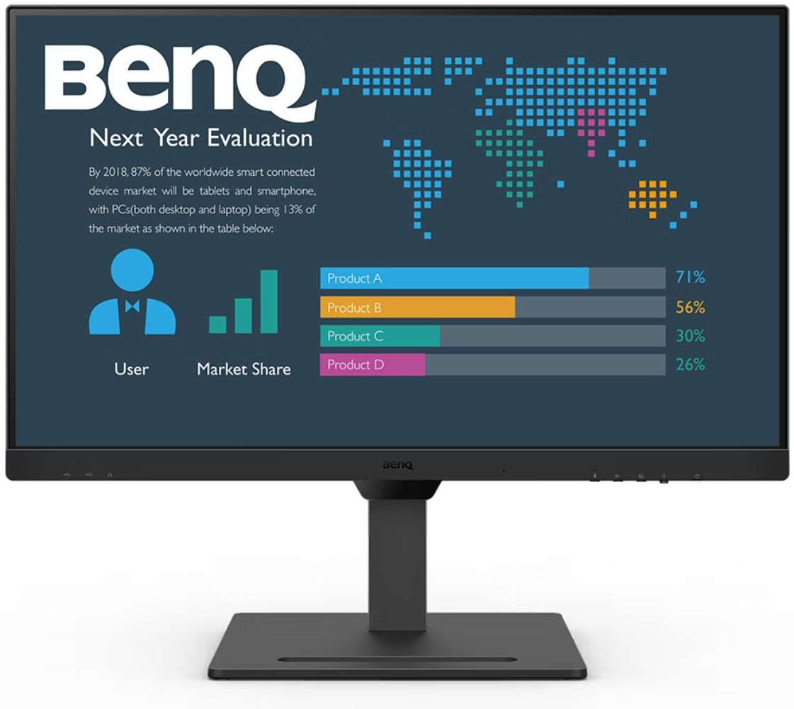 BenQ BL2790QT 27" 2K QHD USB-C Ergo Eye-Care Business Monitor - Black - 27 Inch by BenQ - Refurbished - Very Good condition - US$189.48