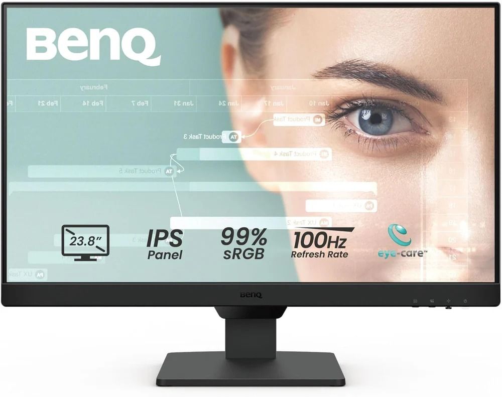 BenQ GW2490 24" FHD IPS Gaming Monitor - Black - 24 Inch by BenQ - Refurbished - Very Good condition - US$77.48