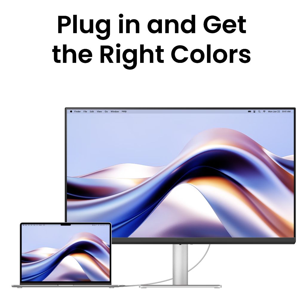 BenQ MA270UP 4K Glossy Monitor for MacBook User 27" - Silver - 27 Inch by BenQ - Image 7