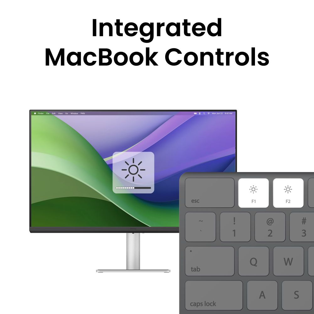 BenQ MA270UP 4K Glossy Monitor for MacBook User 27" - Silver - 27 Inch by BenQ - Image 9