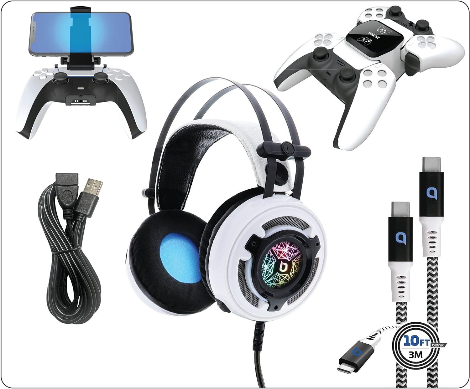Bionik For PlayStation 5 Pro Kit Accessories - White by Bionik - Refurbished - Very Good condition - US$32.22