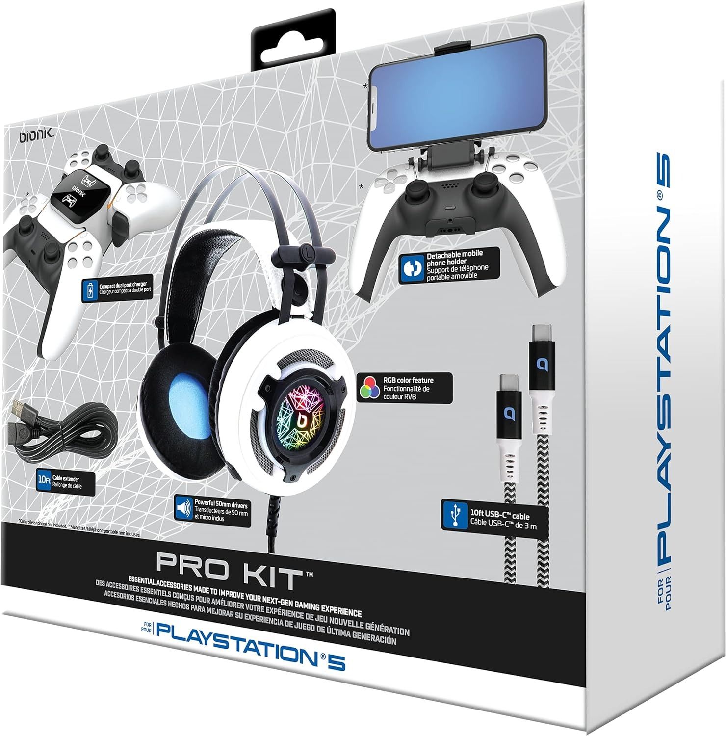 Bionik For PlayStation 5 Pro Kit Accessories - White by Bionik - Refurbished - Very Good condition - Image 5