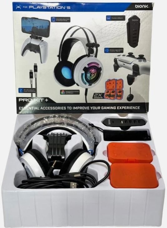 Bionik Pro Kit+ for PS5 PlayStation 5 With 2x Quickshot Pro - White by Bionik - Image 3
