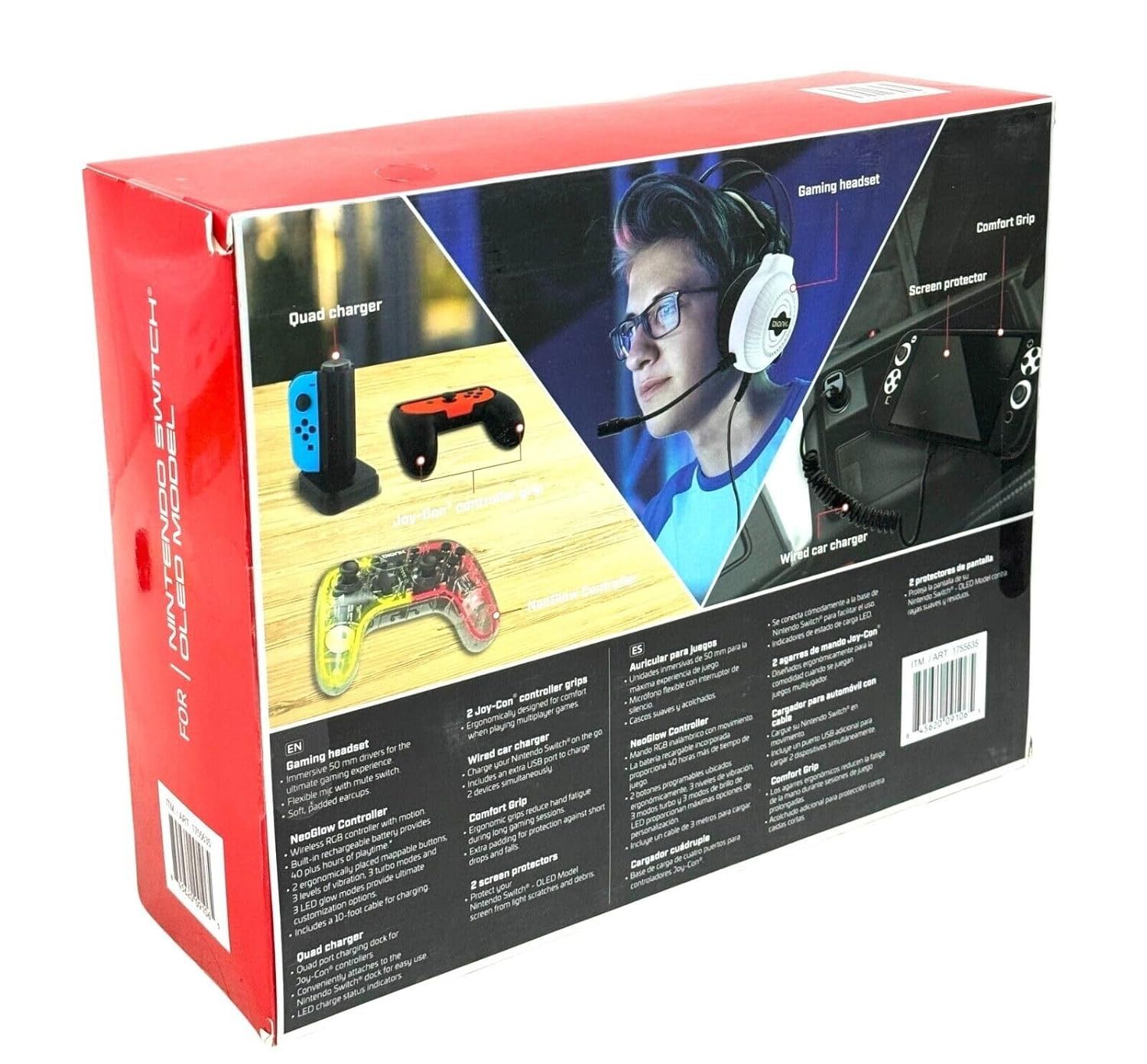 Bionik Pro Kit+ for Switch OLED - Black by Bionik - Image 4