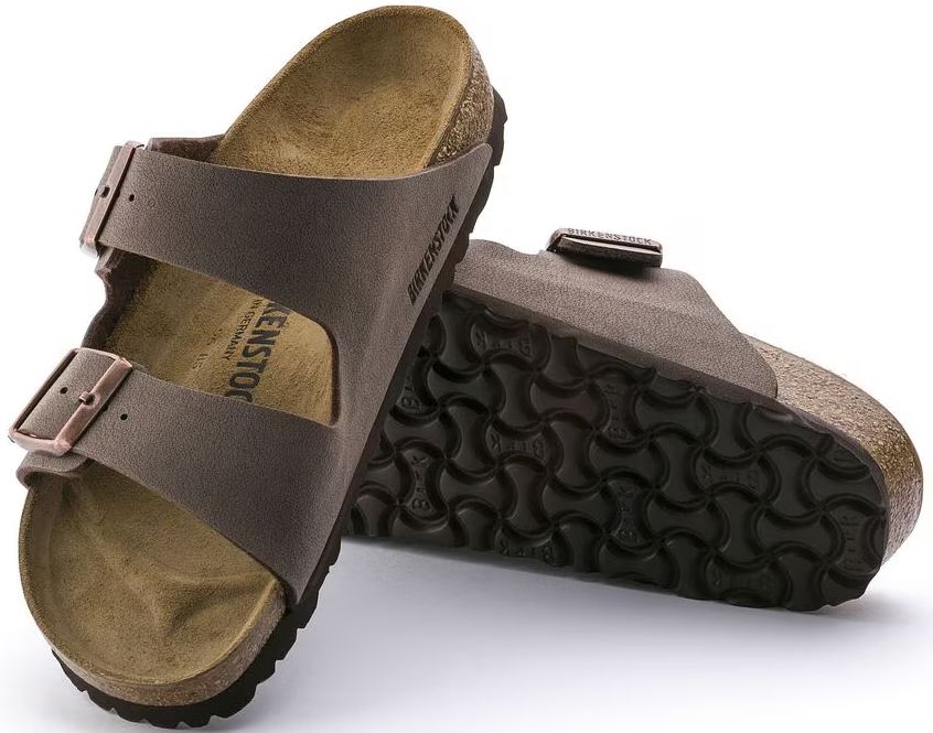Birkenstock Arizona Birko-Flor Nubuk Unisex Sandals - 11 - Mocca by Birkenstock - Image 3