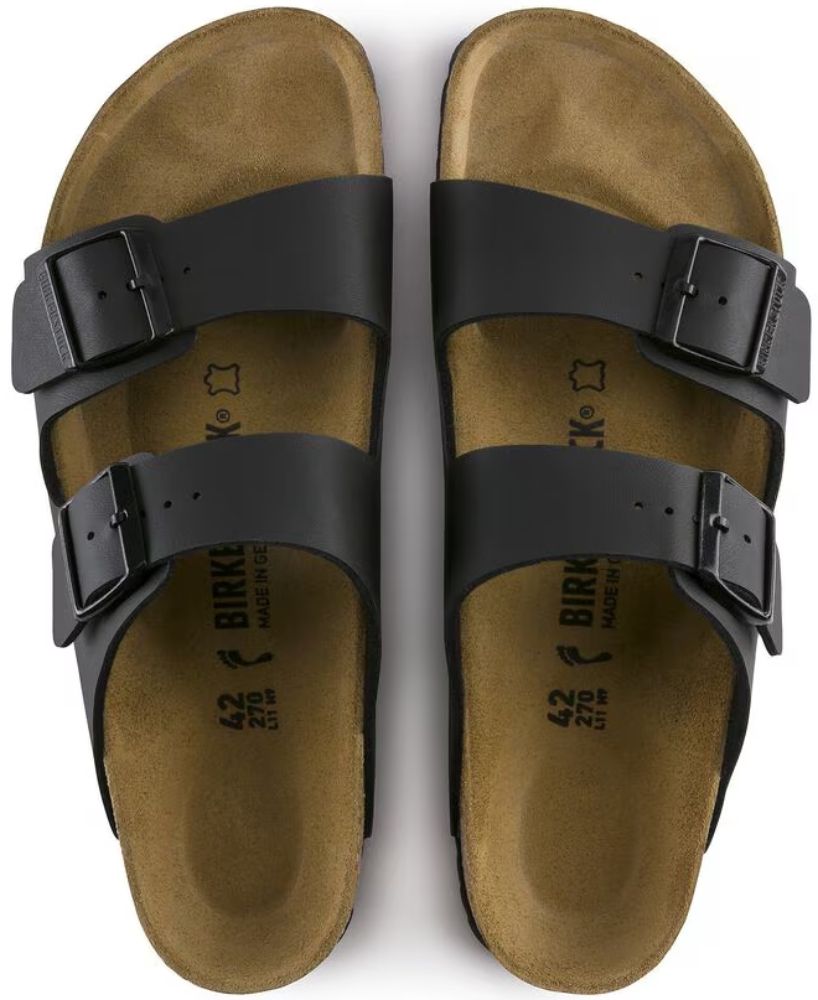 Birkenstock Arizona Birko-Flor Regular Fit Unisex Sandals - 10 - Black by Birkenstock - Image 2