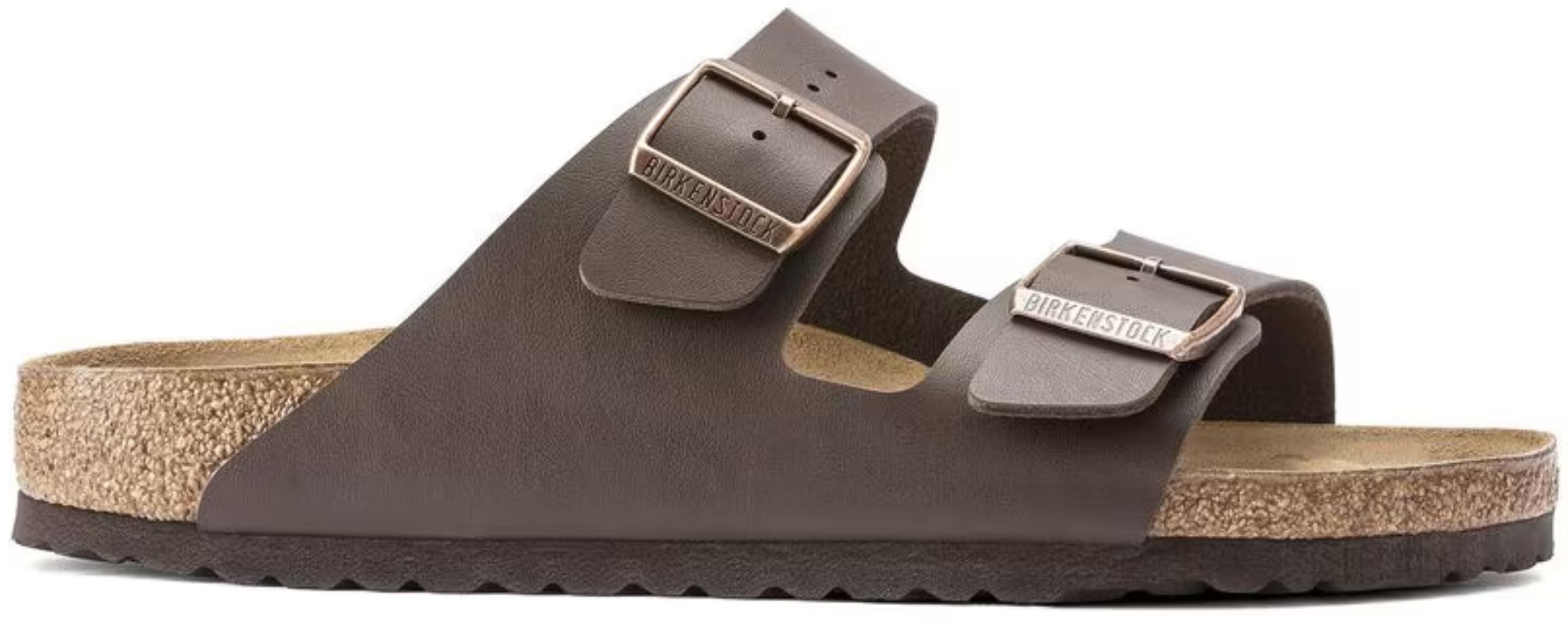 Birkenstock Arizona Birko-Flor Regular Fit Unisex Sandals - 6 - Dark Brown by Birkenstock - Refurbished - Very Good condition - Image 3