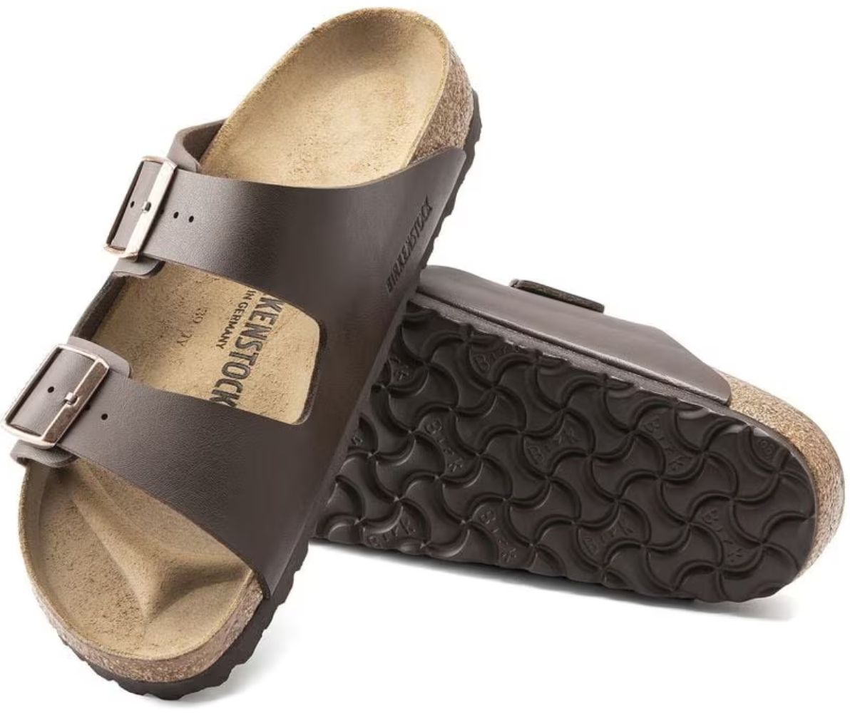 Birkenstock Arizona Birko-Flor Regular Fit Unisex Sandals - 6 - Dark Brown by Birkenstock - Refurbished - Very Good condition - Image 6