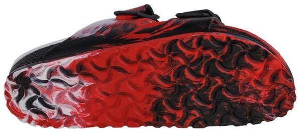 Birkenstock Arizona EVA Narrow Fit Unisex Sandals - 6 - Red/Black/White by Birkenstock - Image 3