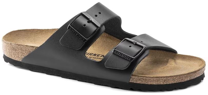 Birkenstock Arizona Natural Leather Narrow Fit Unisex Sandals - 11 - Black by Birkenstock - Refurbished - Very Good condition - US$93.84