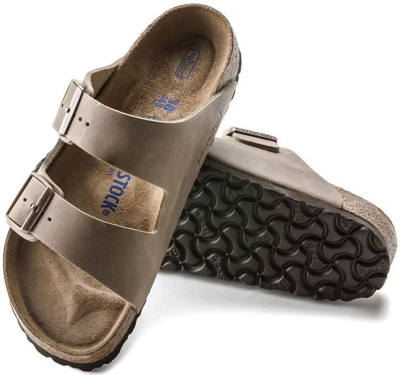 Birkenstock Arizona Soft Footbed Natural Leather Oiled Narrow Fit Unisex Sandals - 8 - Tabacco Brown by Birkenstock - Image 3