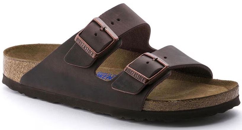Birkenstock Arizona Soft Footbed Natural Leather Oiled Narrow Fit Unisex Sandals - 4 - Habana by Birkenstock - Refurbished - Very Good condition - US$110.54