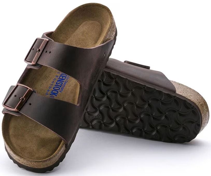 Birkenstock Arizona Soft Footbed Natural Leather Oiled Regular Fit Unisex Sandals - 8 - Habana by Birkenstock - Image 3