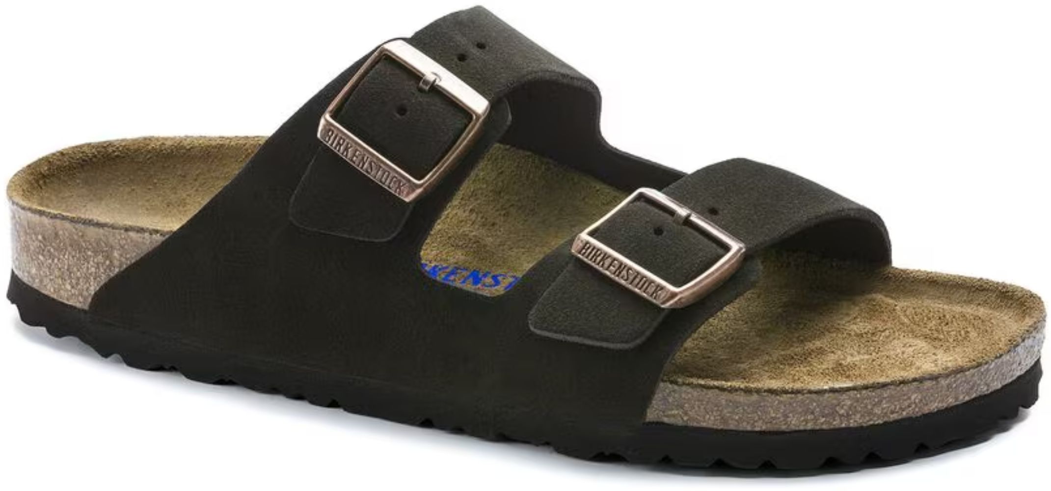 Birkenstock Arizona Soft Footbed Suede Leather Regular Fit Unisex Sandals - Mocha by Birkenstock - Refurbished - Very Good condition - US$88.50