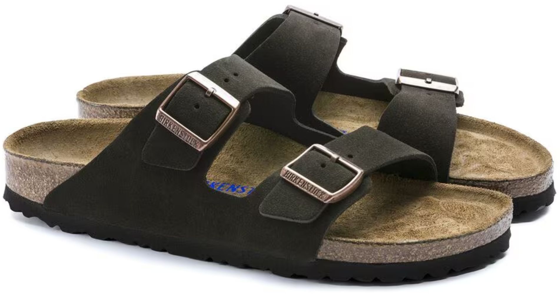 Birkenstock Arizona Soft Footbed Suede Leather Regular Fit Unisex Sandals - Mocha by Birkenstock - Image 4