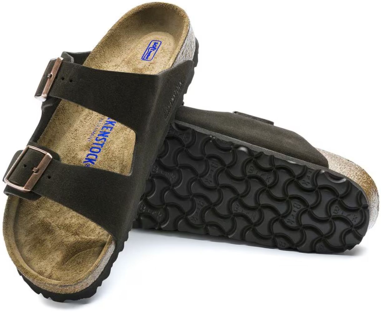 Birkenstock Arizona Soft Footbed Suede Leather Regular Fit Unisex Sandals - Mocha by Birkenstock - Image 6