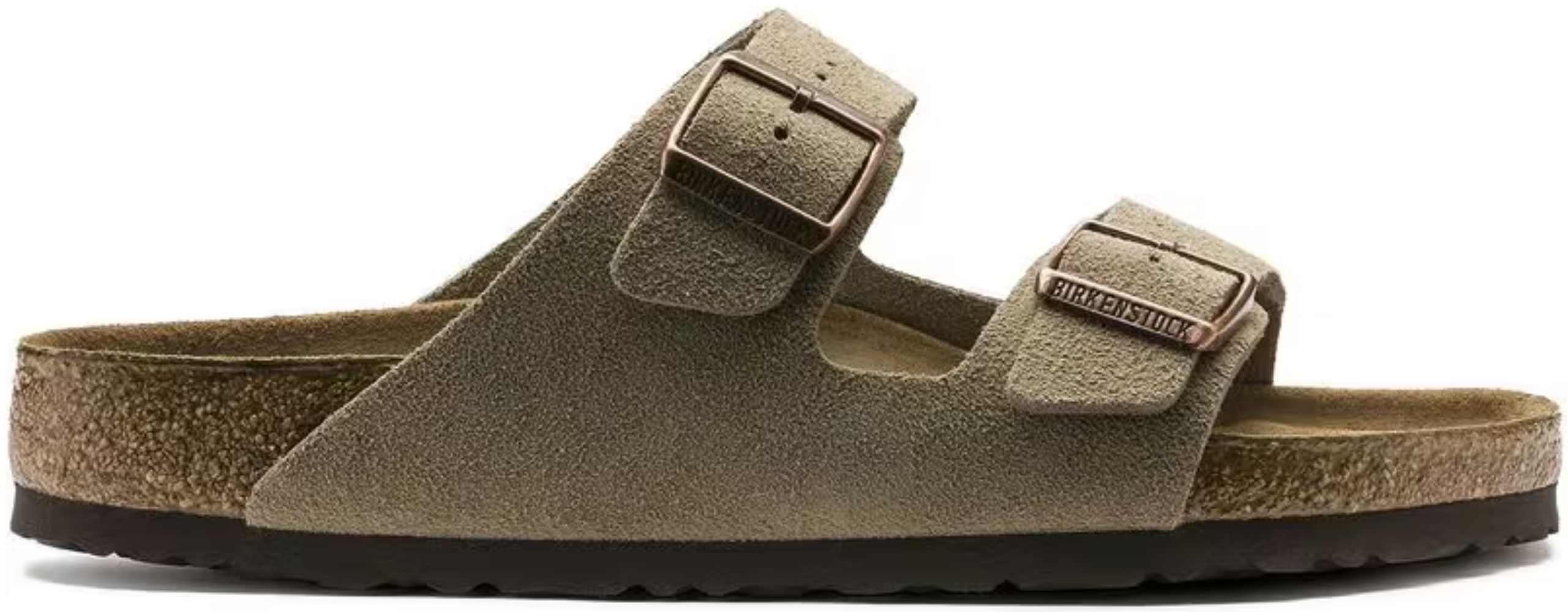 Birkenstock Arizona Soft Footbed Suede Leather Regular Fit Unisex Sandals - 9 - Taupe by Birkenstock - Image 3