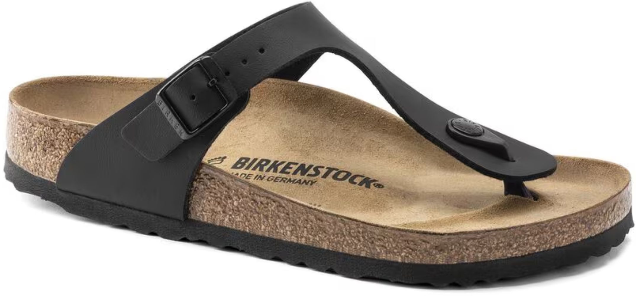 Birkenstock Gizeh Birko-Flor Regular Fit Unisex Sandals - 5 - Black by Birkenstock - Refurbished - Very Good condition - US$89.23