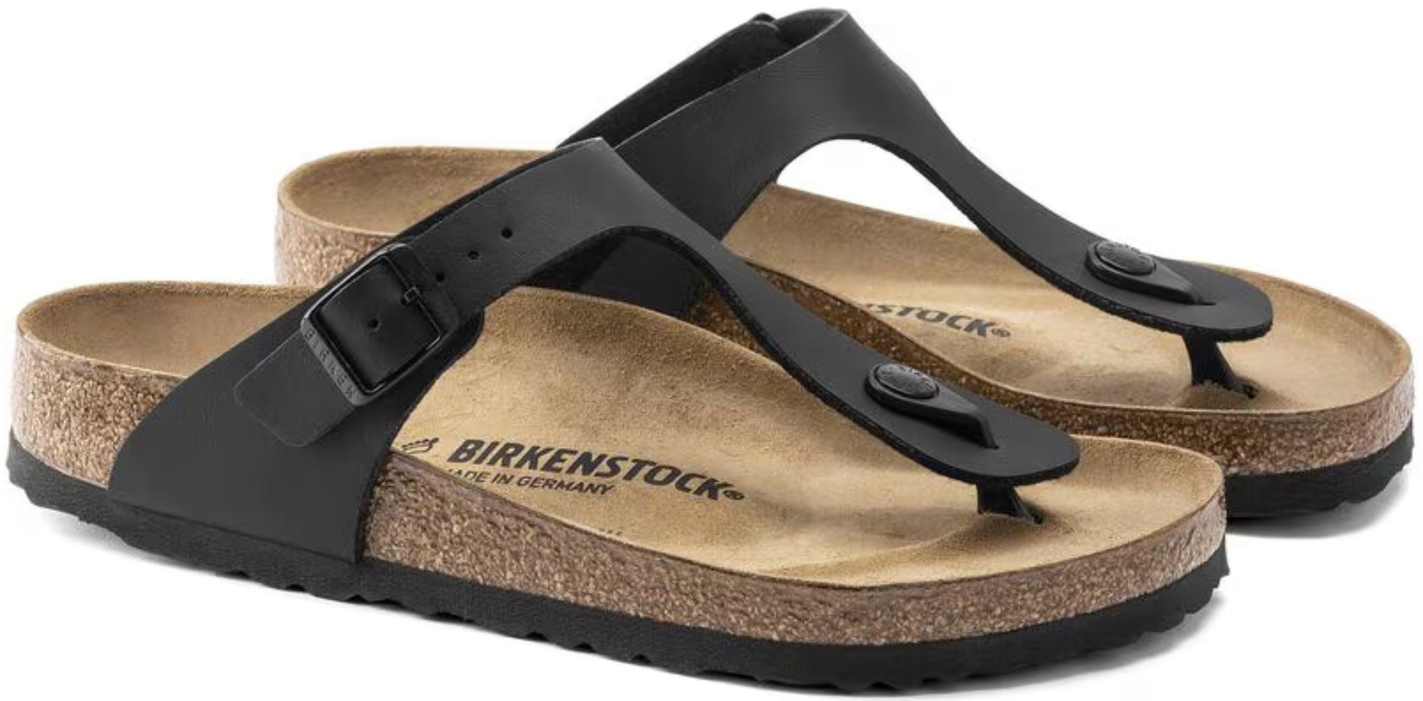 Birkenstock Gizeh Birko-Flor Regular Fit Unisex Sandals - 5 - Black by Birkenstock - Image 5