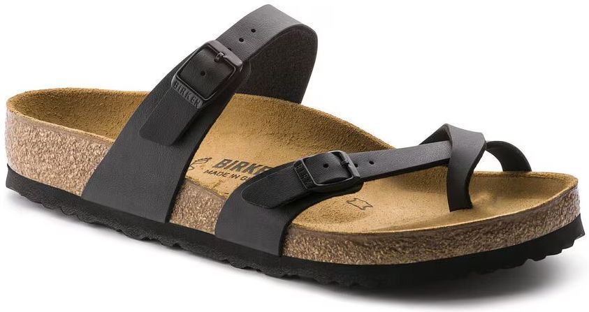 Birkenstock Mayari Birko-Flor Regular Fit Unisex Sandals - 9 - Black by Birkenstock - Refurbished - Very Good condition - US$109.53