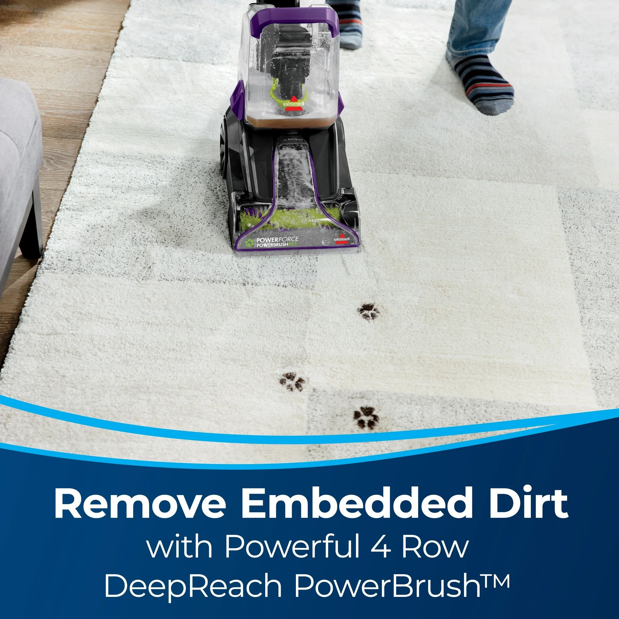 Bissell 2910 Powerforce Powerbrush Pet Lightweight Carpet Cleaner - Purple by Bissell - Image 4