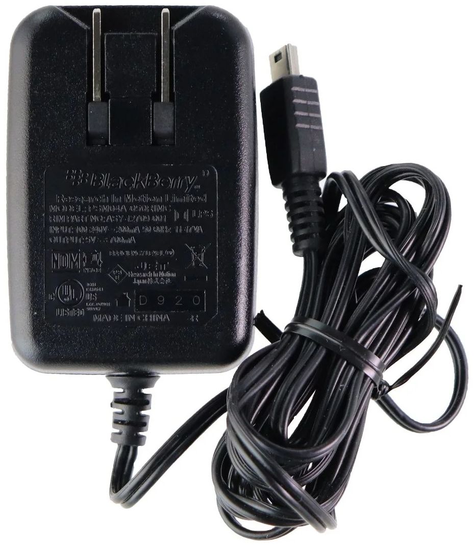 BlackBerry PSM04A-050RIMC Wall Charger with Mini USB Connection - Black by BlackBerry - Refurbished - Very Good condition - Image 2