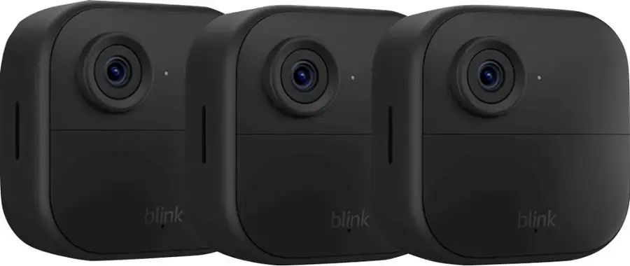 Blink Outdoor 4 Battery Powered Smart Security 3-Camera System - Black by Blink - Refurbished - Like New condition - US$151.98
