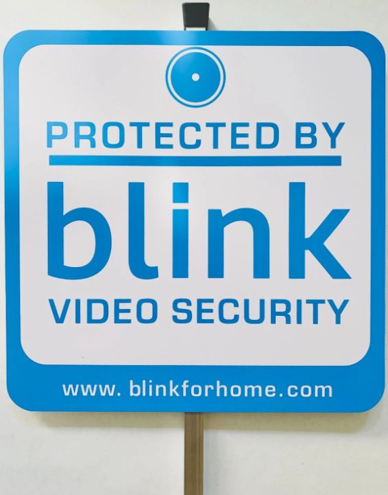 Blink Yard Sign with Two Window Decals Bundle - White by Blink - Refurbished - Very Good condition - US$30.99