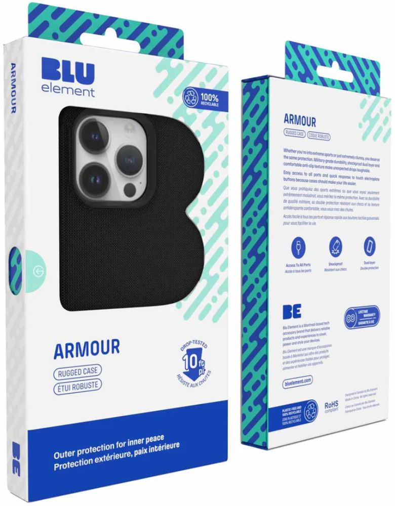 Blu Element Armour Rugged Phone Case with Magsafe for iPhone 15 Pro - Black by Blu Element - Image 6
