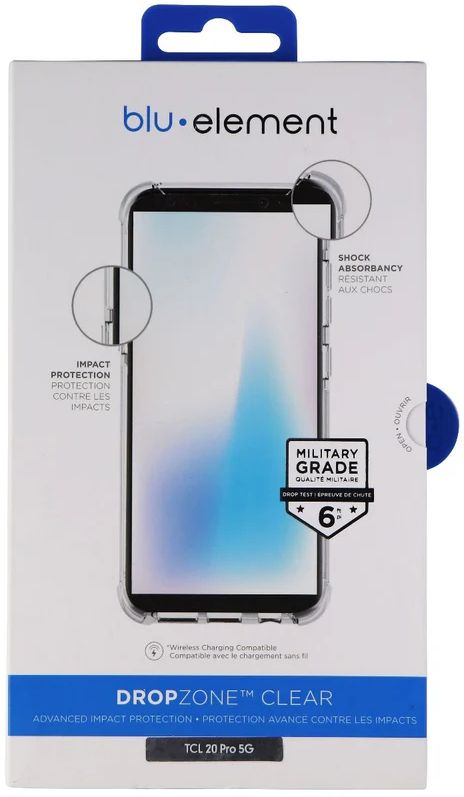 Blu Element DropZone Clear Series Phone Case for TCL 20 Pro 5G - Clear by Blu Element - Image 4