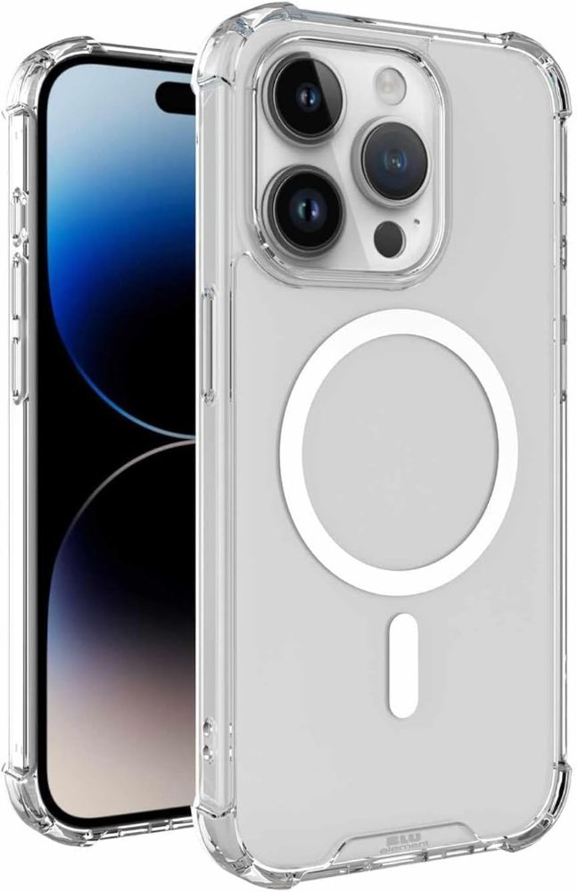 Blu Element Dropzone Rugged Phone Case with MagSafe for iPhone 15 Pro Max - Clear by Blu Element - Refurbished - Brand New condition - US$10.34