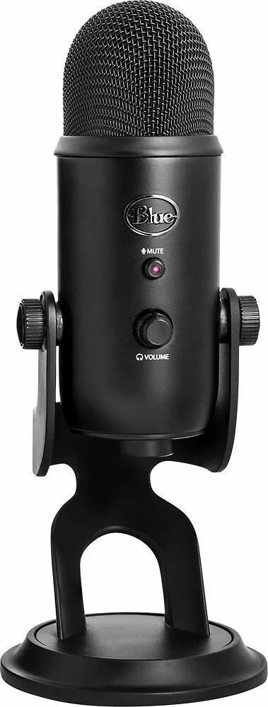 Blue Yeti USB Multi-Pattern Electret Condenser Microphone - Black by Blue - Refurbished - Very Good condition - US$100.49