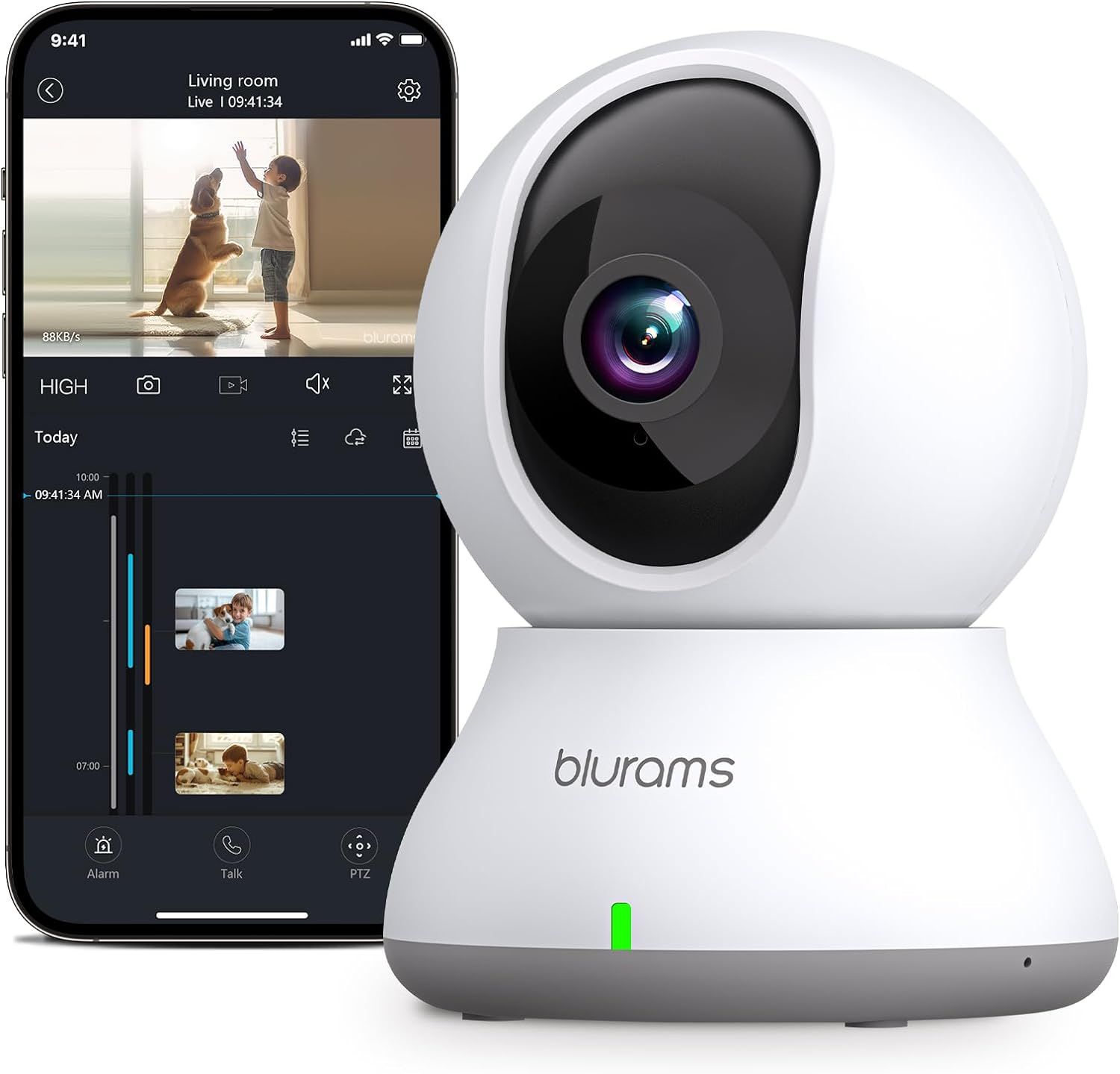 Blurams A31 Dome Lite Security Camera - White by Blurams - Refurbished - Very Good condition - US$34.62