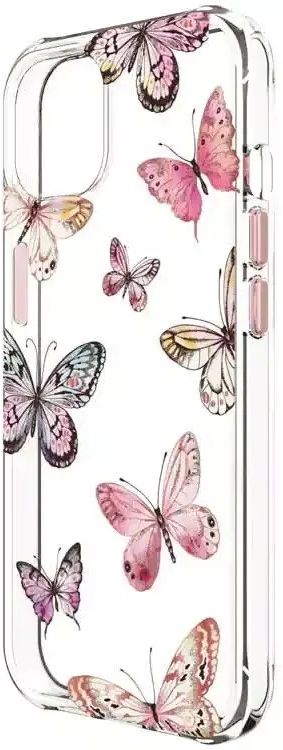 Body Glove Karma Phone Case for iPhone 13 - Pink Butterflies/Clear by Body Glove - Image 2
