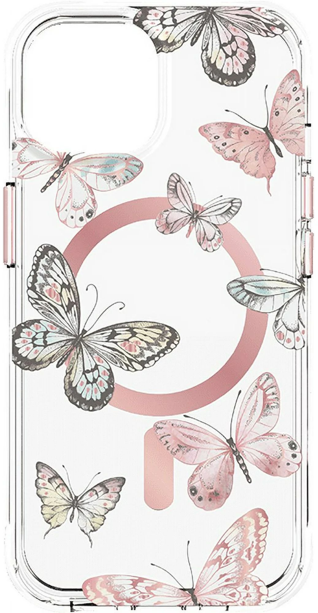 Body Glove Karma Phone Case with MagSafe for iPhone 15 Plus - Pink Butterflies by Body Glove - Refurbished - Brand New condition - US$45.99