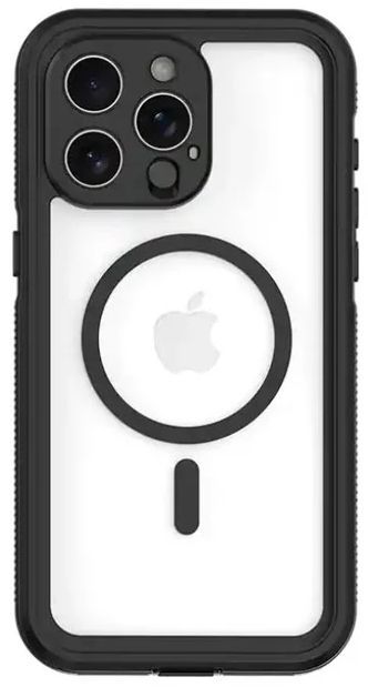 Body Glove Tidal Waterproof Phone Case with MagSafe for iPhone 15 Pro Max - Black by Body Glove - Refurbished - Brand New condition - US$23.74