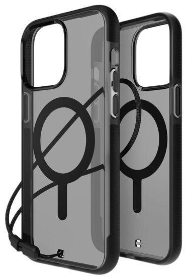 BodyGuardz Ace Pro with MagSafe Phone Case for iPhone 15 Pro Max - Smoke/Black by BodyGuardz - Refurbished - Brand New condition - US$28.94