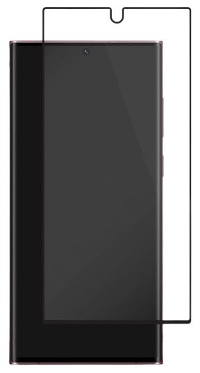 BodyGuardz PRTX Shatterproof Synthetic Glass Screen Protector for Samsung Galaxy S22 Ultra - Clear by BodyGuardz - Refurbished - Brand New condition - Image 2